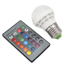 3 Вт RGB AC E27 лампа IR Светодиодная лампа с динамиком светодиодный 4 режима света дистанционное управление музыкальный плеер PC цвет 85-265 в лампа 24 ключа RC изменение