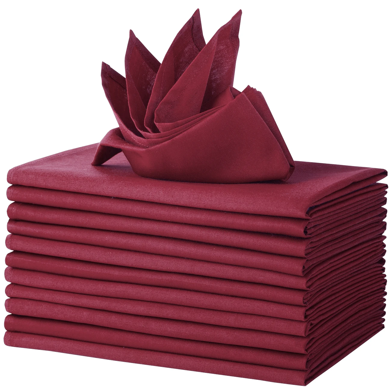 

12Pcs Table Napkins Cloth Cotton Napkins for Party Napkins Wedding Decoration Table Napkin 46CM*46CM
