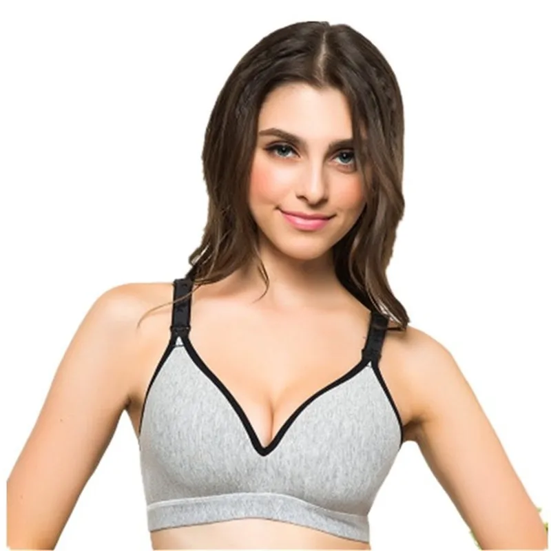 Цельный бюстгальтер для грудного вскармливания беременных женщин Бесшовный