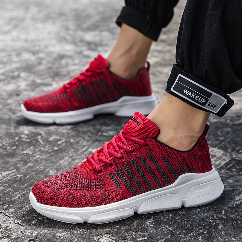 Новинка Мужская повседневная обувь с дышащей сеткой Мужские спортивные