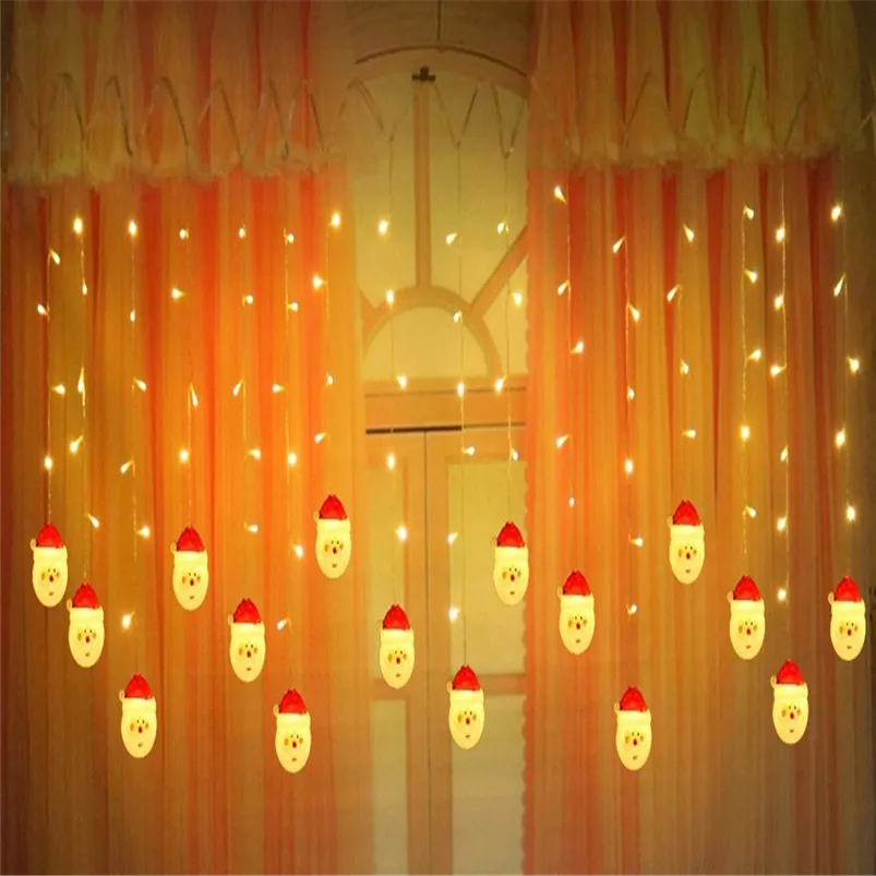 Рождественская гирлянда с Санта Клаусом светильник Личная светодиодная