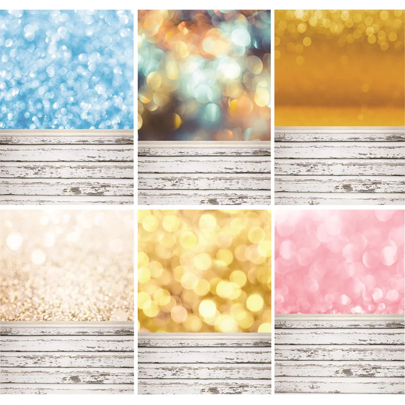 

SHENGYONGBAO Vinyl Custom Photography Backdrops Prop Glitter Facula Light Spot Theme Photography Background HM20209-58