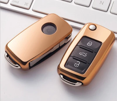 ТПУ чехол для автомобильного ключа защитный Volkswagen VW Passat Golf Jetta Bora Polo Sagitar Tiguan CC