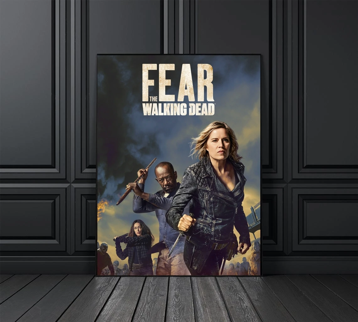 Постер с изображением ходячих мертвецов дома картины для украшения стен (без