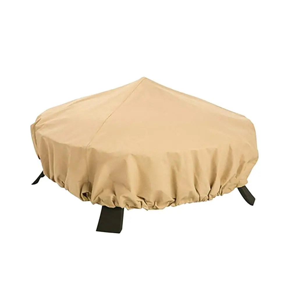 

Garden Courtyard Round Fire Cover Oxford Cloth Rain Cover Grill Cover 420D D80