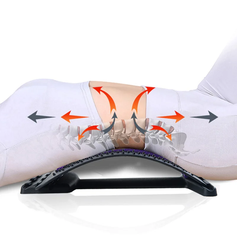 Акупрессурный растяжитель для спины поясницы массажное оборудование фитнеса