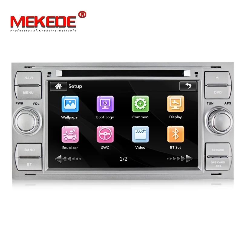 7 дюймов 2 Din Автомобильный dvd-плеер для Ford Focus Galaxy Fiesta S Max C Max Fusion Transit Kuga, Indash gps Navi, радио, стерео, Bluetooth