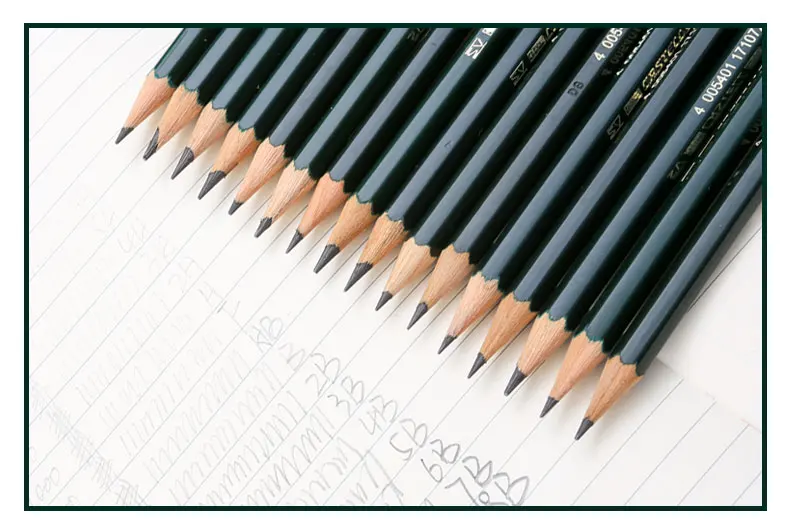 1 шт. Германия Faber-Castell 9000 эскиз карандаш для рисования дизайн товары для рукоделия SV технология склеивания НЕОБРАБОТАННАЯ древесина экологическая безопасность