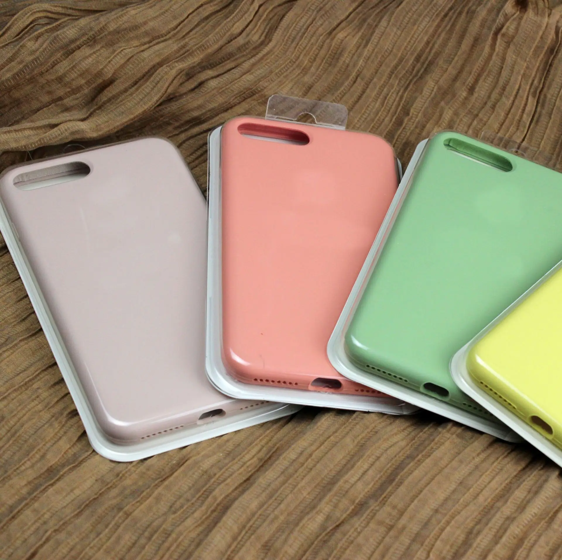 Полные Защитные чехлы для телефонов iPhone 11 7 8 6 6s Plus жидкий силиконовый мягкий