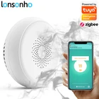 Детектор дыма Lonsonho Zigbee Smart домашняя система охранной сигнализации, приложение Smartlife, уведомление