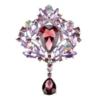 Женская модная элегантная циркониевая брошь в виде атмосферы, Женские аксессуары, брошь из сплава, ювелирные изделия, романтический подарок для девочек