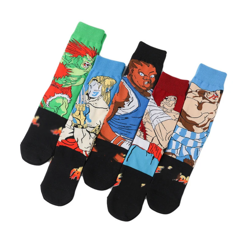 

Super Animal Crossing Gamers Socks Men Cotton Streetwear Socks Skate Basketball Skater Hip Hop Sokken