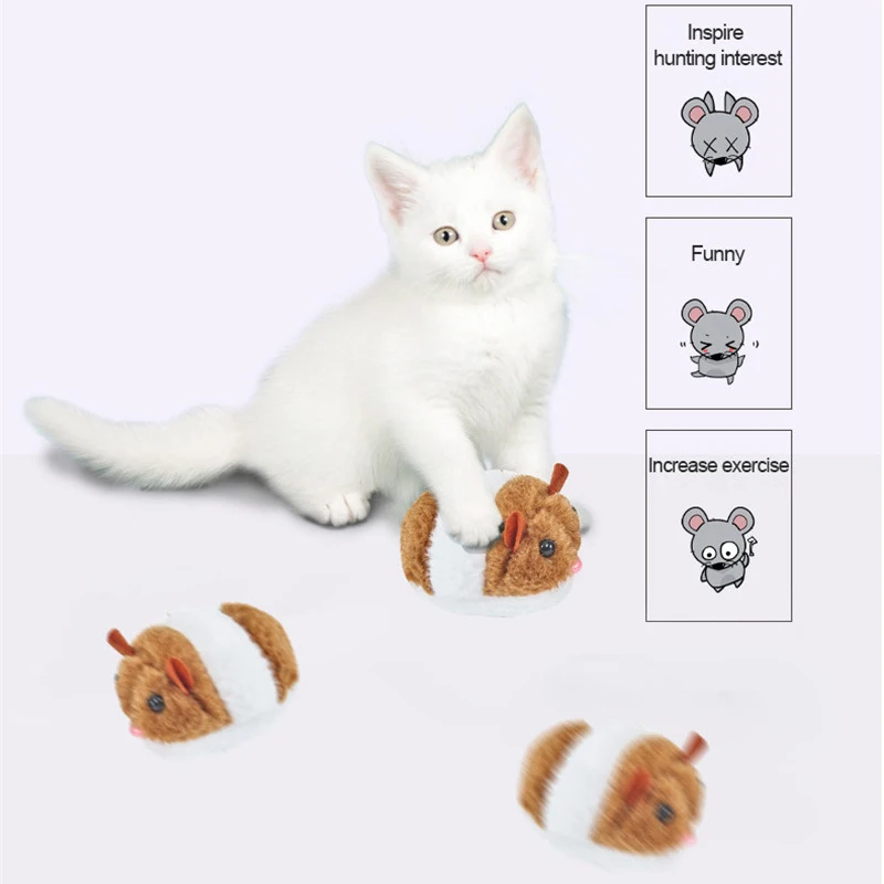 Симпатичные игрушки для кошек котенок забавная крыса безопасность плюшевая