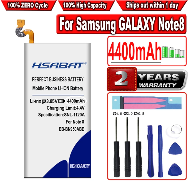 Аккумулятор HSABAT B800BC для Samsung Galaxy Note 3 4 5 8 EB-BN910BBE EB-BN920ABE EB-BN950ABE 4400-8400 мАч | Мобильные