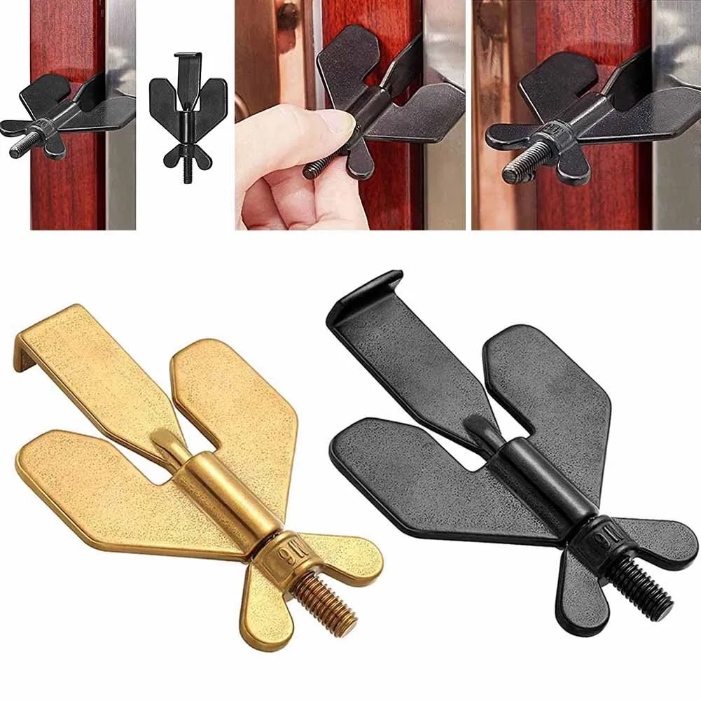 

Portable Travel Door Lock Anti-Theft Door Stopper Safety Device Self-Defense Insurance Door Bolt Buckle Bedroom Home Hotel Door