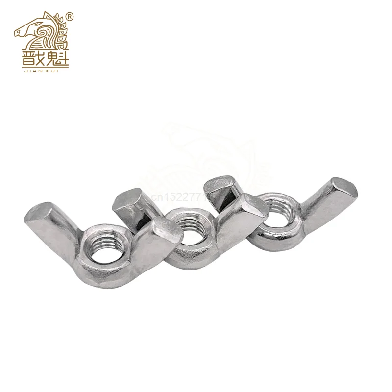 

5-10pcs Butterfly Wing Nuts M3 M4 M5 M6 M8 M10 M12 304 Stainless Steel Wing Nuts Hand Tighten Nut DIN315