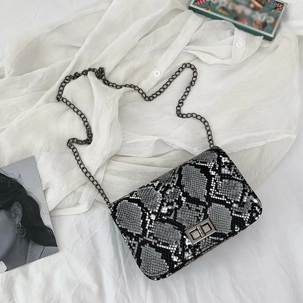 Black 2 Ladies Hand Bags Shoulder Bags For Women Version Wild Small Square Shoulder Bag Messenger Woman Bag Bolsa Feminina18x6x14cm - Цвет: Black 2