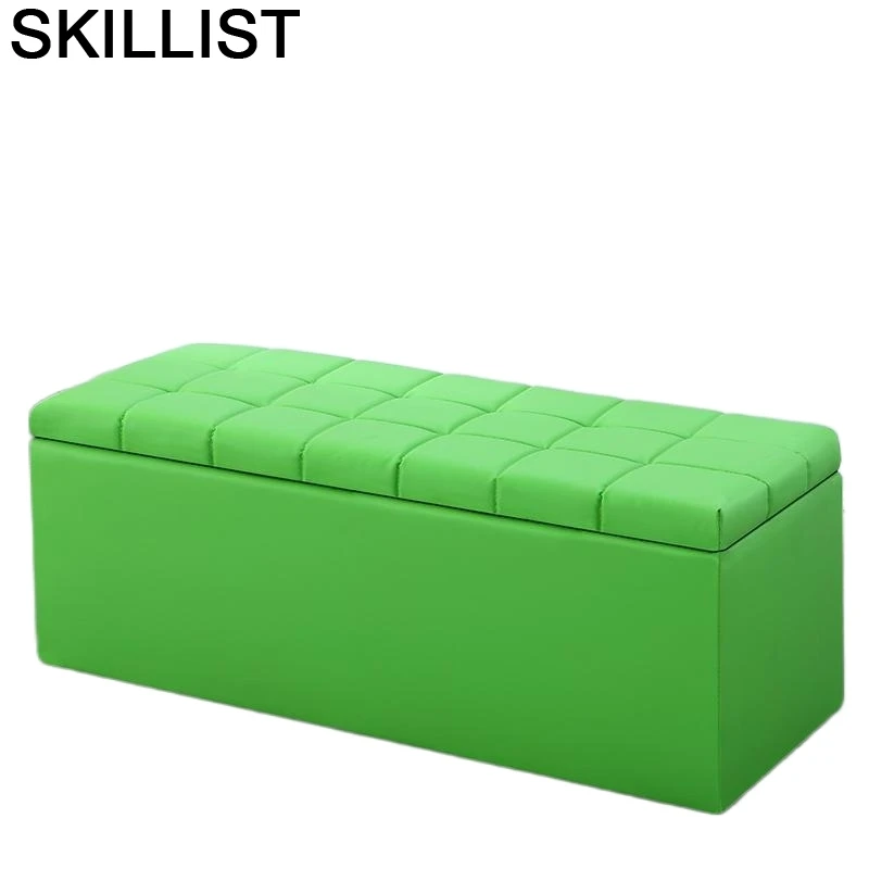 

Store Living Room Mueble Vintage Toilet Stool Fauteuil Gonflable Escalera Plegable Change Shoes Pouf Poef Taburete Storage Chair