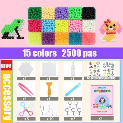 8000 Pas Diy магические шарики с водяным туманом, игрушки для детей, формы в виде животного, ручная работа, головоломка, детские развивающие игрушки, подарок на день рождения