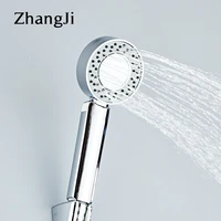 zhangji vip link double side water saving chrome plating shower head dual function high pressure rotating panel shower