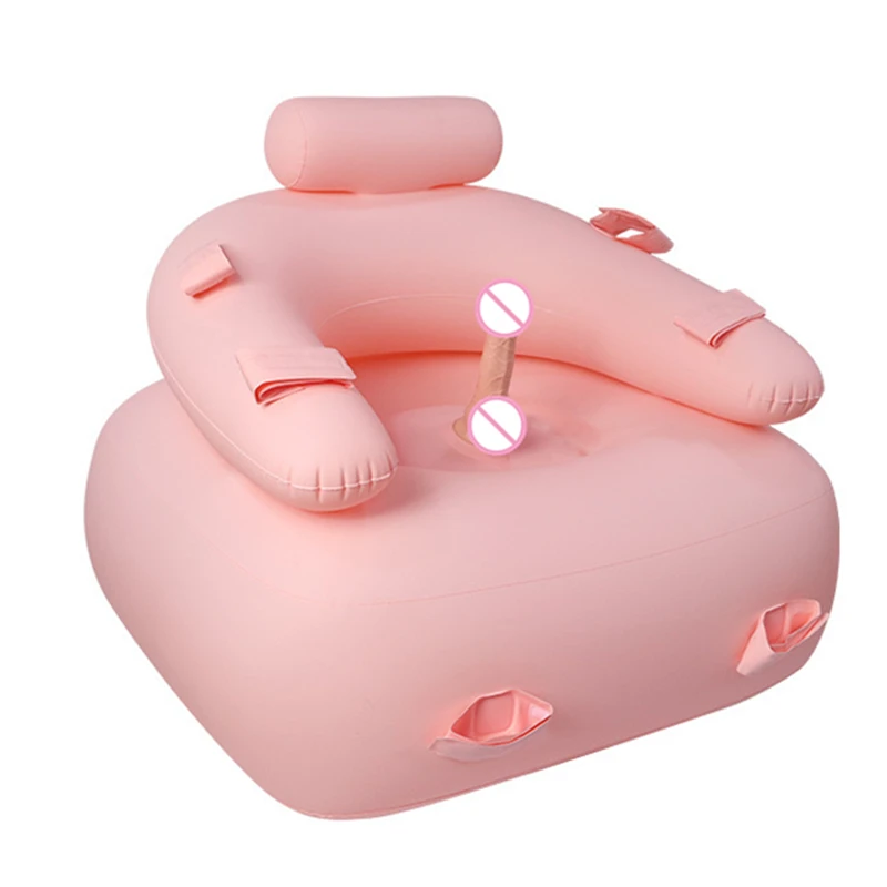PVC Inflatable Sex Aid Sofa with Dildo bdsm bondage gear Sex Furniture sex toy Erotic Sofa Adult Games Sex Toys For Women