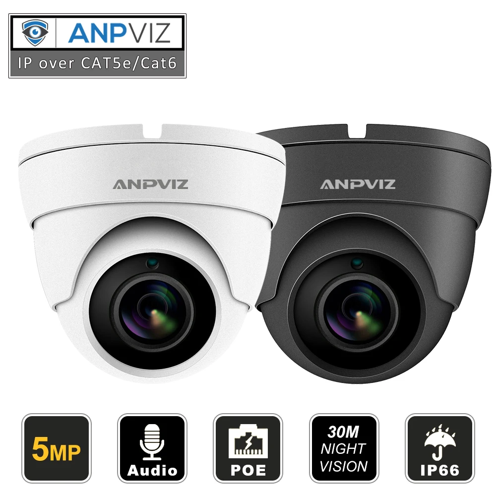 Совместимость Hikvision 5MP IP POE камера наружная/Внутренняя H.265 купольная CCTV сетевая камера широкий угол 2,8 мм 30 м ИК ONVIF