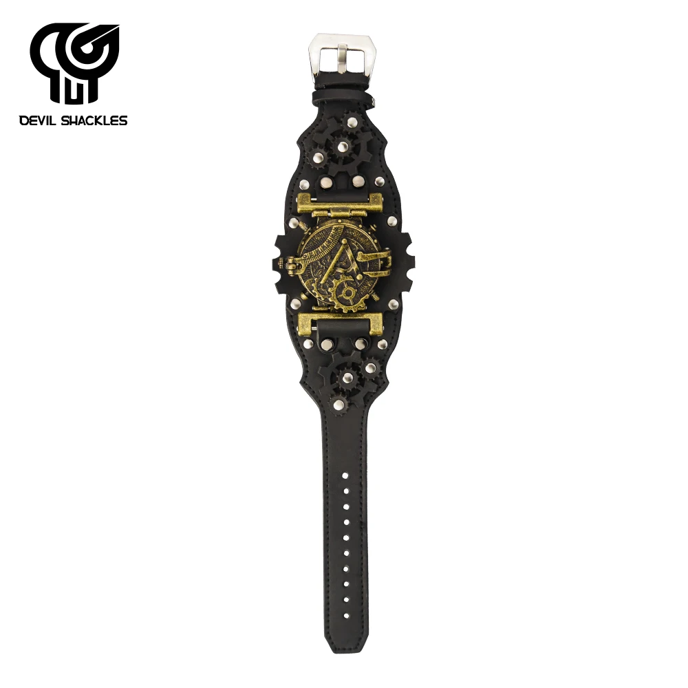 Devil сережки стимпанк часы оригинальные Relojes Exteriores Ретро Reloj Хронограф
