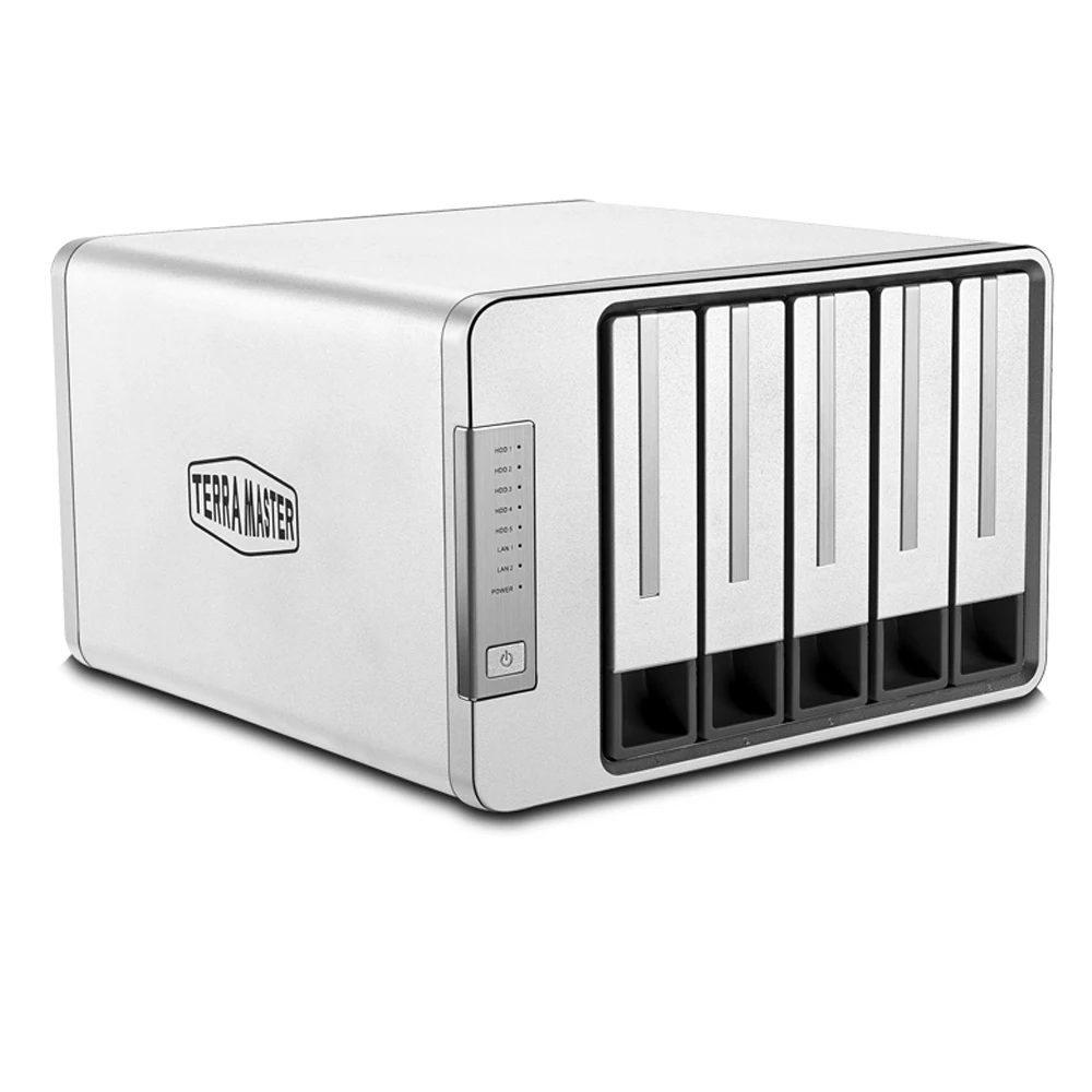 Жесткий диск TerraMaster 5Bay NAS для бизнеса процессор 1 5 ГГц скорость чтения 410 Мб/с