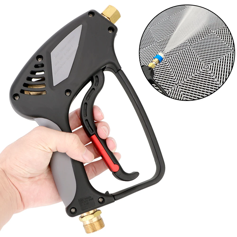 

Snow Foam Washer Quick Release 280bar 4000psi Car High Pressure Water Gun Sprayer Tools M22 Male G1/4 Female Thread Adapter