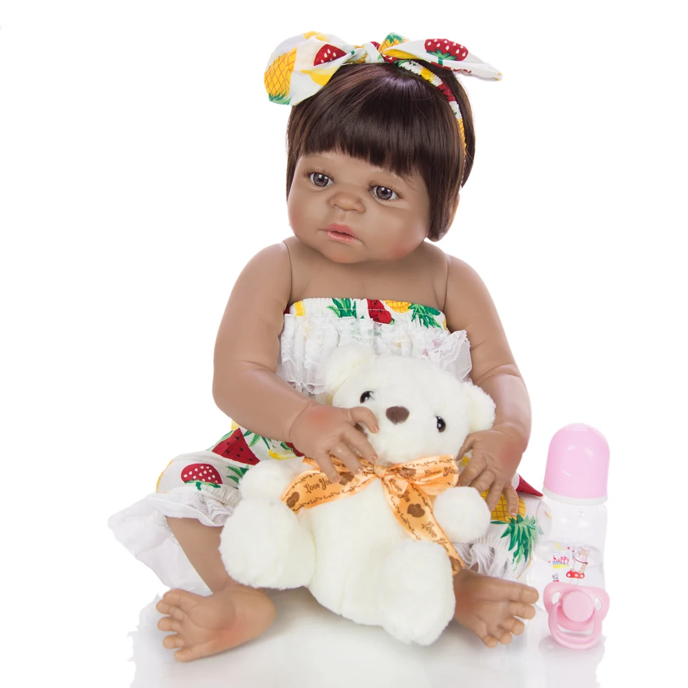 Кукла младенец KUKADOLL 23 дюйма полностью силиконовая 57 см Реалистичная кукла