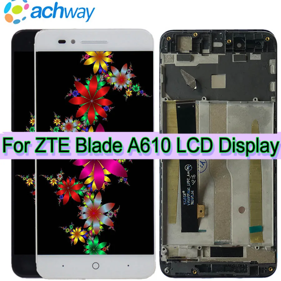 100% протестирован для ZTE Blade A610 ЖК дисплей экран протестированный + сенсорный
