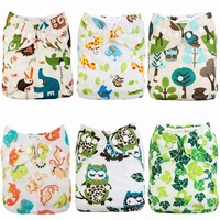 mumsbest baby cloth diapers 6pcspack with insert wholesale drop shipping panties waterproof babies pocket nappy set resale