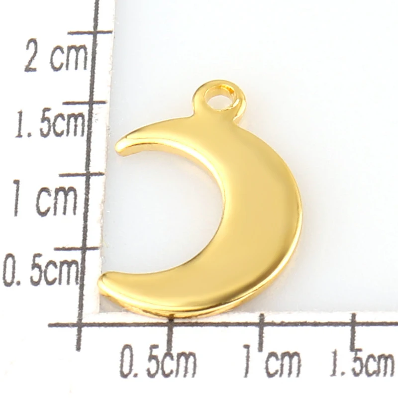 

20pcs Stainless Steel Star Moon Pendant Bracelet Necklace Earring Decoration Star Pendants Suitable For DIY Jewelry Making Parts