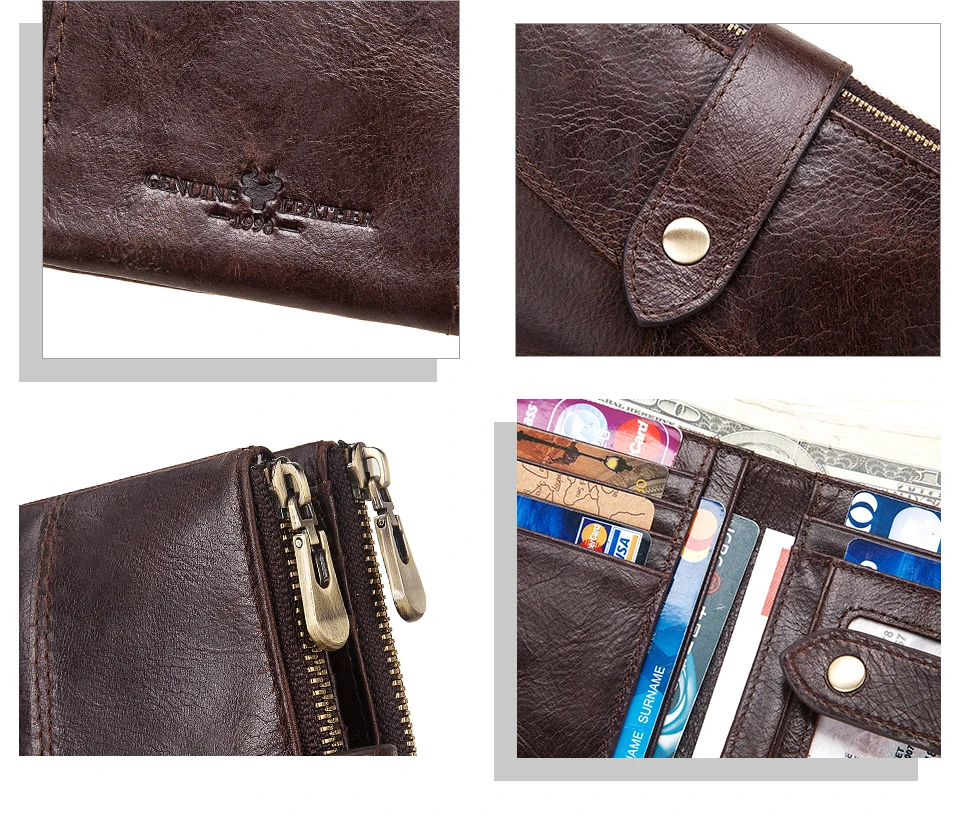 GZCZ Rfid кошелек из натуральной кожи для мужчин Crazy Horse кошельки короткий кошелек для монет мужская сумка для денег дизайнерский мини красный Walet качество