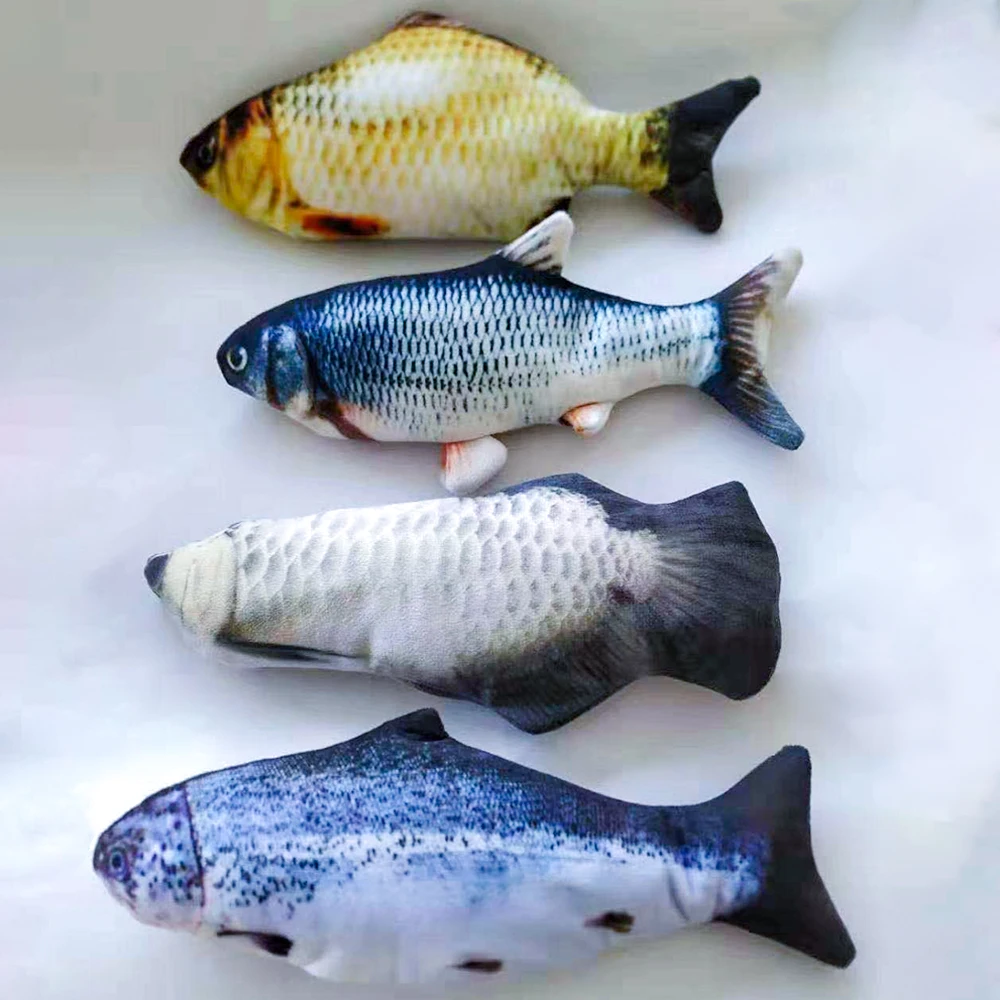 Электрическая USB зарядка имитация рыбы игрушки для собак кошек жевание игра