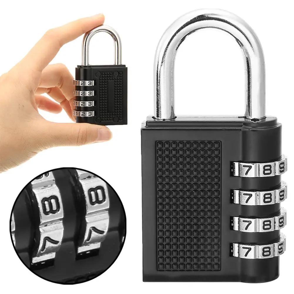 

Heavy Duty 4 Digit Code Combination Lock Security Travel Luggage Metal Padlock