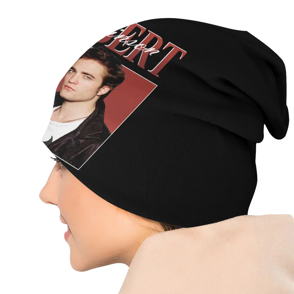 Шапка Classic Robert Pattinson Bonnet Femme Cool Knit для женщин и мужчин, теплая на осень и зиму, винтажный стиль, с изображением Роба Эдварда Каллена.