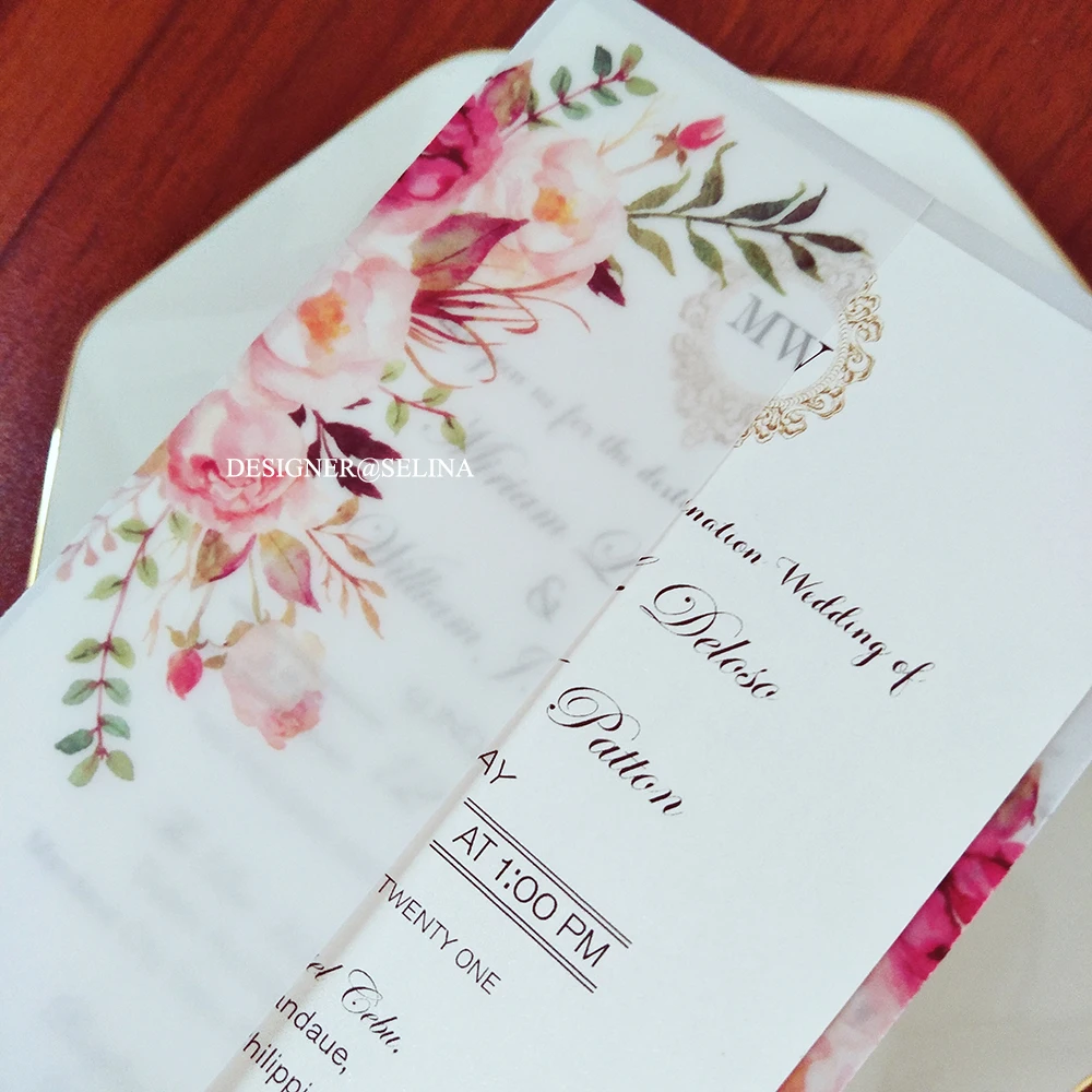 50 шт. Новое Свадебное приглашение с принтом Стразы конверт сделай сам