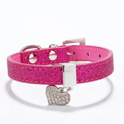 Ошейник для собак Bling Стразы Кристальное ожерелье Алмазный щенок блестящие