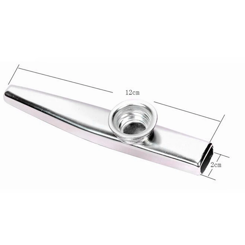 

Metal Kazoo Portable Mouth Flute Woodwind Instrument for Kids Children Beginner Music Lovers Gift