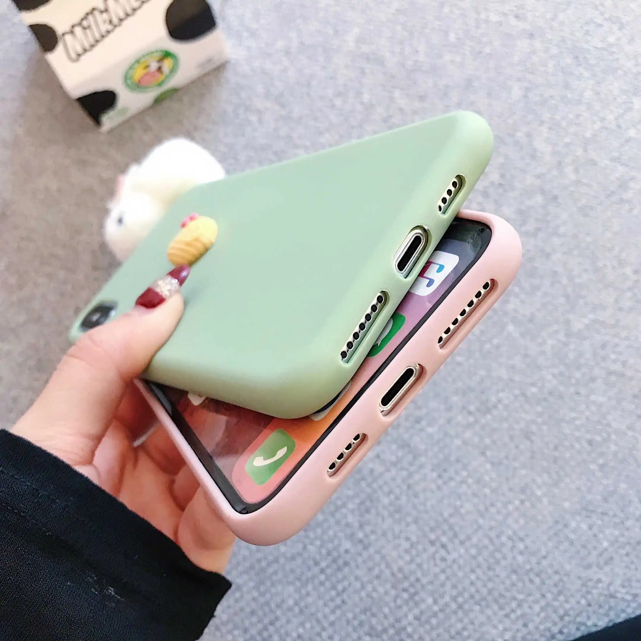 2020 новые чехлы для Vivo Y81i Y81 V9 Z3X Y93 Y95 Y91 Y97 X20 Plus милый 3D Кролик Сердце Твердый чехол