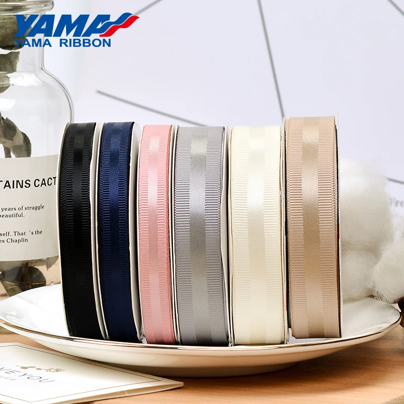 YAMA Grosgrain Edge Satin Ribbon 9 16 25 38 mm 100yards and 3/8