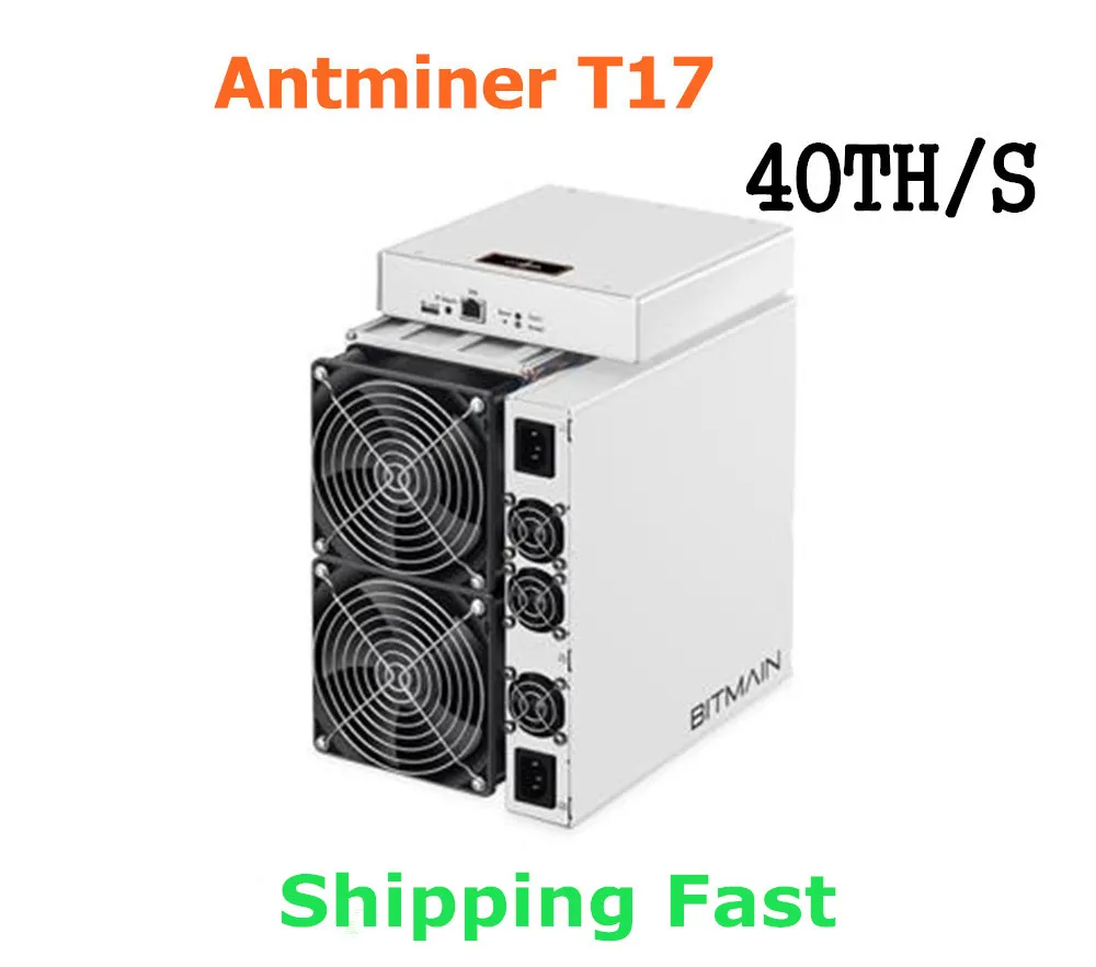 BITMAIN б/у Майнер Asic BTC BCH AntMiner T17 42TH/S с блоком питания лучше чем S9 S11 T15 S15 S17 Pro Z11 WhatsMiner M3