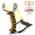 Мощная Рогатка для охоты на открытом воздухе большая Рогатка Мощная Рогатка из металлического материала сверхмощная Рогатка для рыбалки и мячей