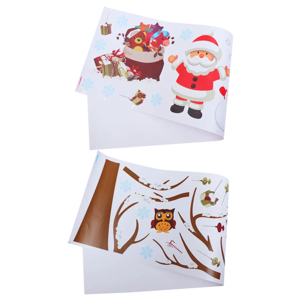 

Christmas Tree Wall Sticker Festival Mural Sticker Self-adhesive Wall Decal Background Decoration Accessories for DIY Home Bedro