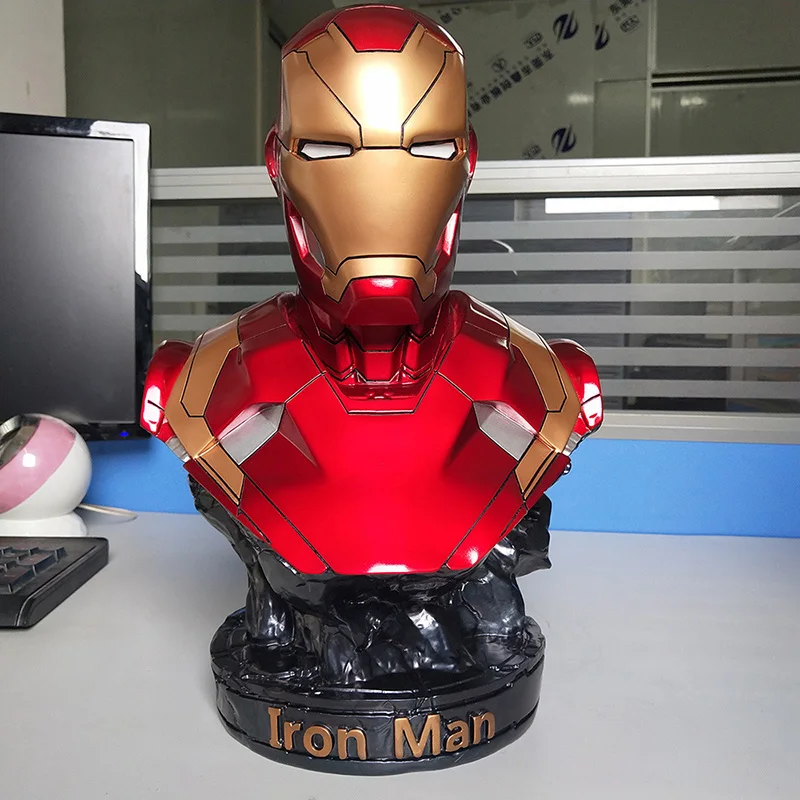 

The Avengers Action Figure Collectibles Ornaments Iron Man MK46 Model Bust 35cm