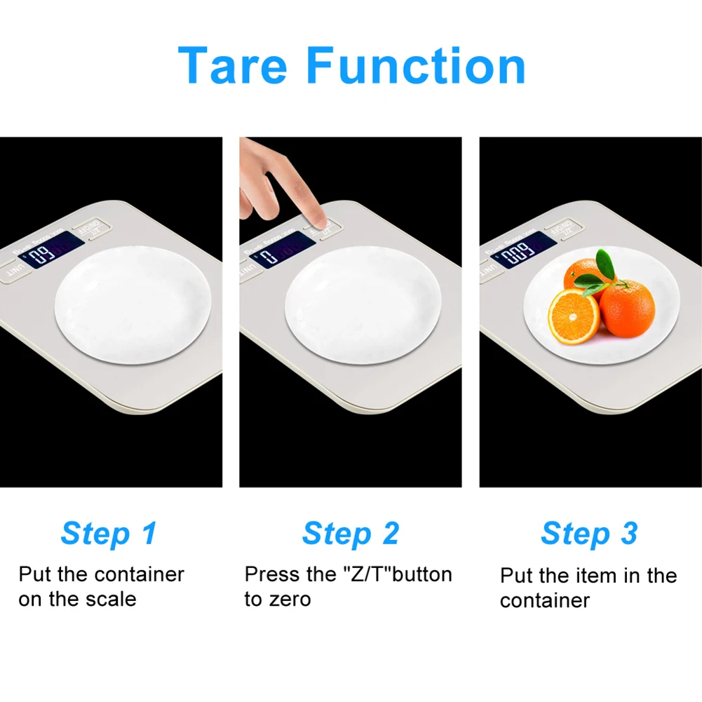 

5KG/1G Household Kitchen Scale Electronic Food Scales Diet Scales Measuring Tool Slim LCD Digital Electronic Weighing Scale