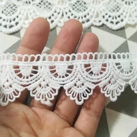 1yard embroidery lace fabric appliques lace 3 5cm 5cm guipure lace sewing clothing collar for wedding ribbon wedding dresses lw2