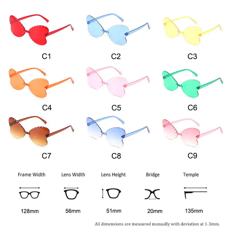 

LongKeeper Cute Kids Butterfly Sunglasses 2021 New Girls Children Outdoor Shades UV400 Vintage Cat Eye Baby Party Eyewear