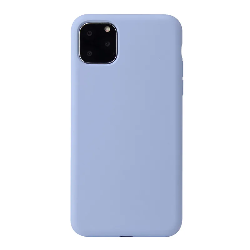 1:1 официальный Стильный силиконовый чехол для iphone 11 чехол 360 градусов полное покрытие для iphone 11 Pro Max новые чехлы - Цвет: Lilac